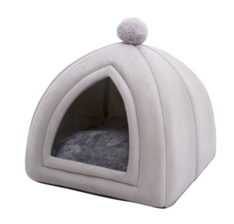 Warm Cat House Closed Folding Pet House - Fur Retreat