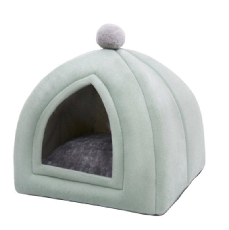 Warm Cat House Closed Folding Pet House - Fur Retreat