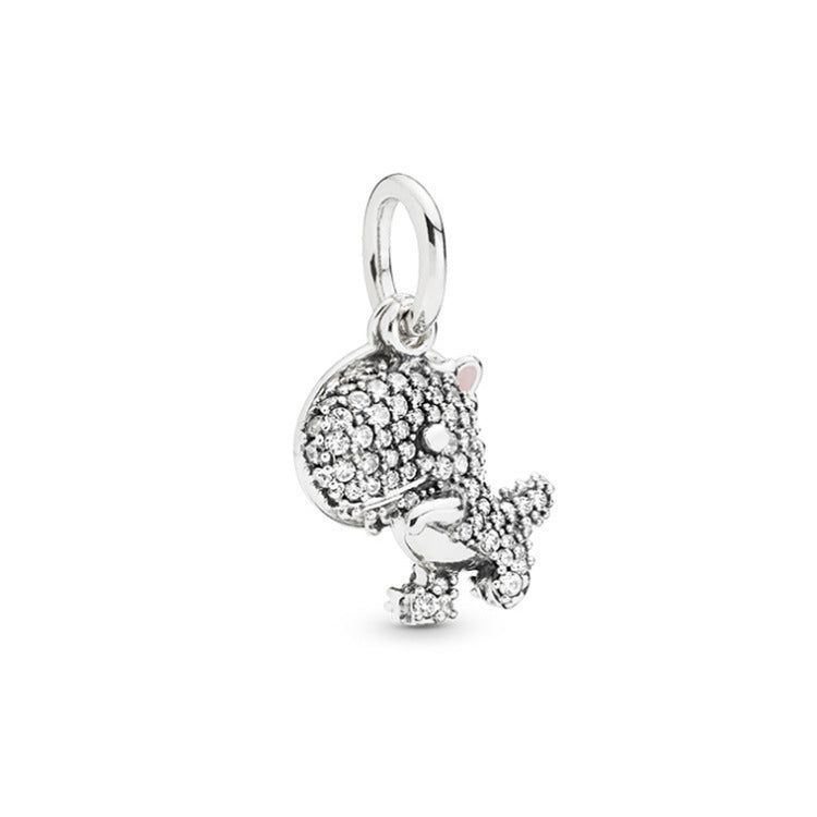 Dog Pendant 925 Silver DIY Labrador Dog Pendant Singapore Cartoon Dog Pug Bracelet Accessories - Fur Retreat