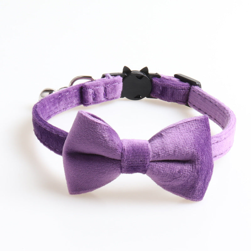 Velvet Pet Collars Bowknot Dog Collars - Fur Retreat