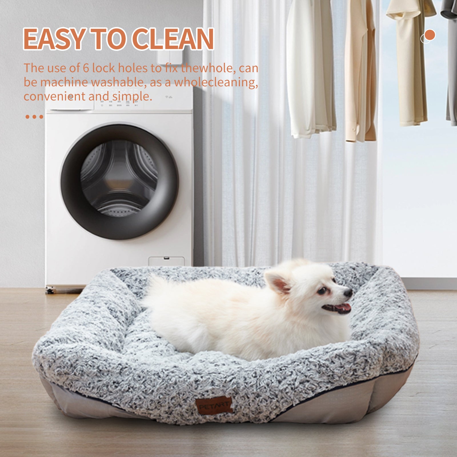 Swirl Rose Velvet Bed for Dog and Cat