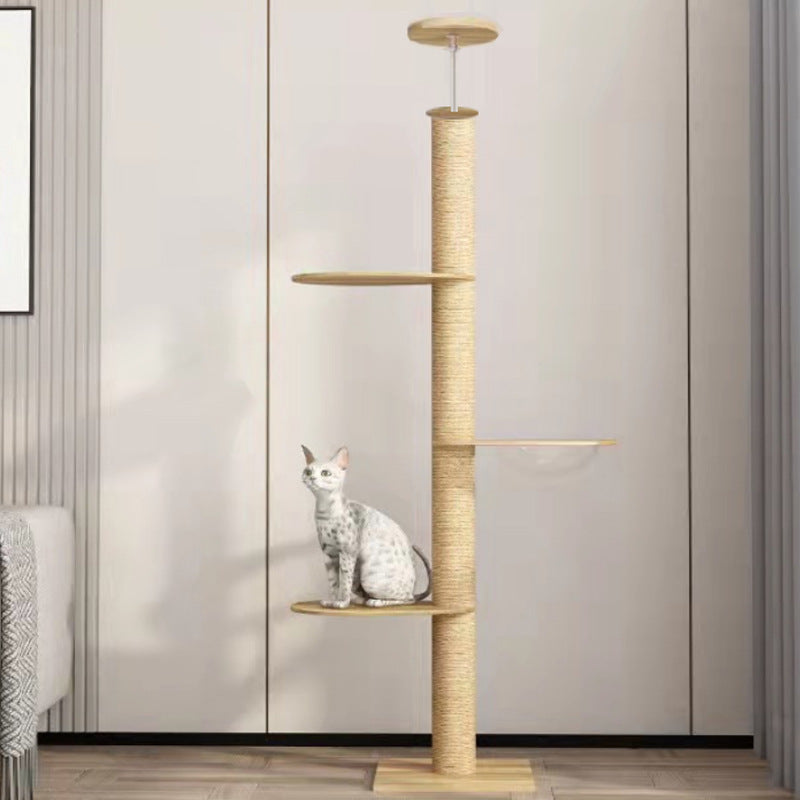 Solid Wood Column Cat Climber