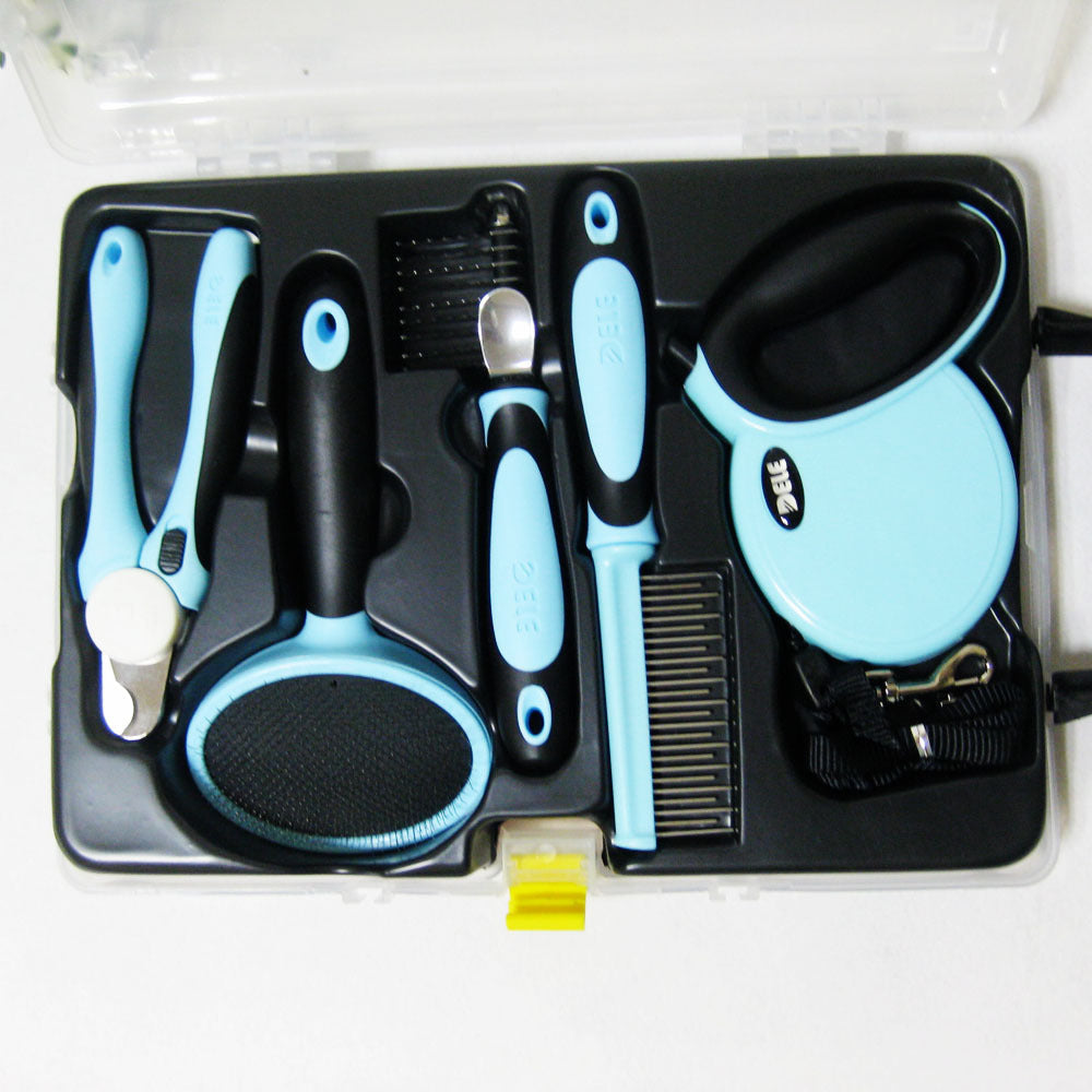 2-in-1 Pet Traction Rope Grooming Kit