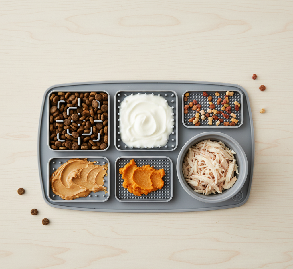 Dog Lick Mat - Slow Feeder with Suction Cup | BPA-Free Silicone Licking Pad for Anxiety Relief & Mental Stimulation - Fur Retreat