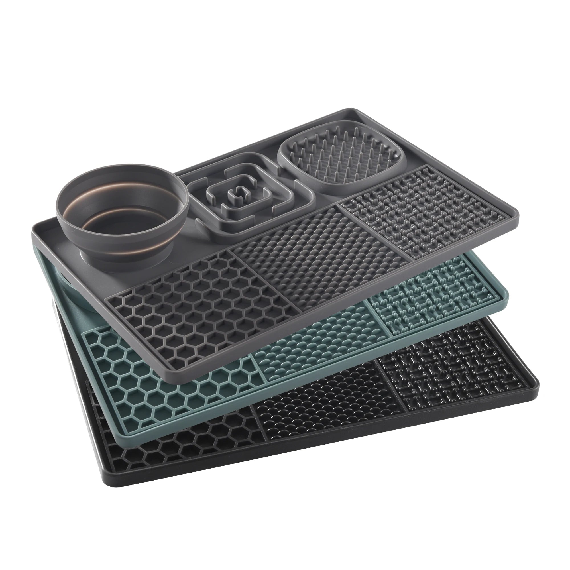 Dog Lick Mat - Slow Feeder with Suction Cup | BPA-Free Silicone Licking Pad for Anxiety Relief & Mental Stimulation - Fur Retreat