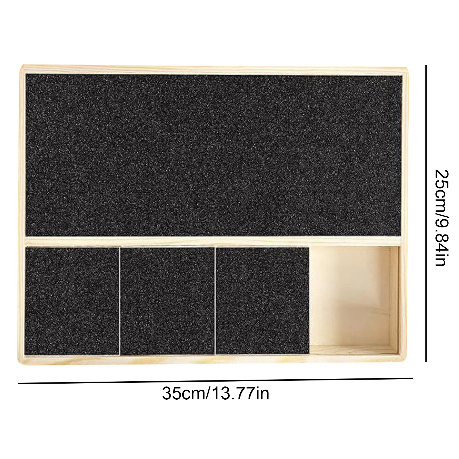 Stress-Free Dog Nail Scratch Board | Wooden Filing Pad with Treat Reward Drawer | Anxiety-Free Grooming Alternative