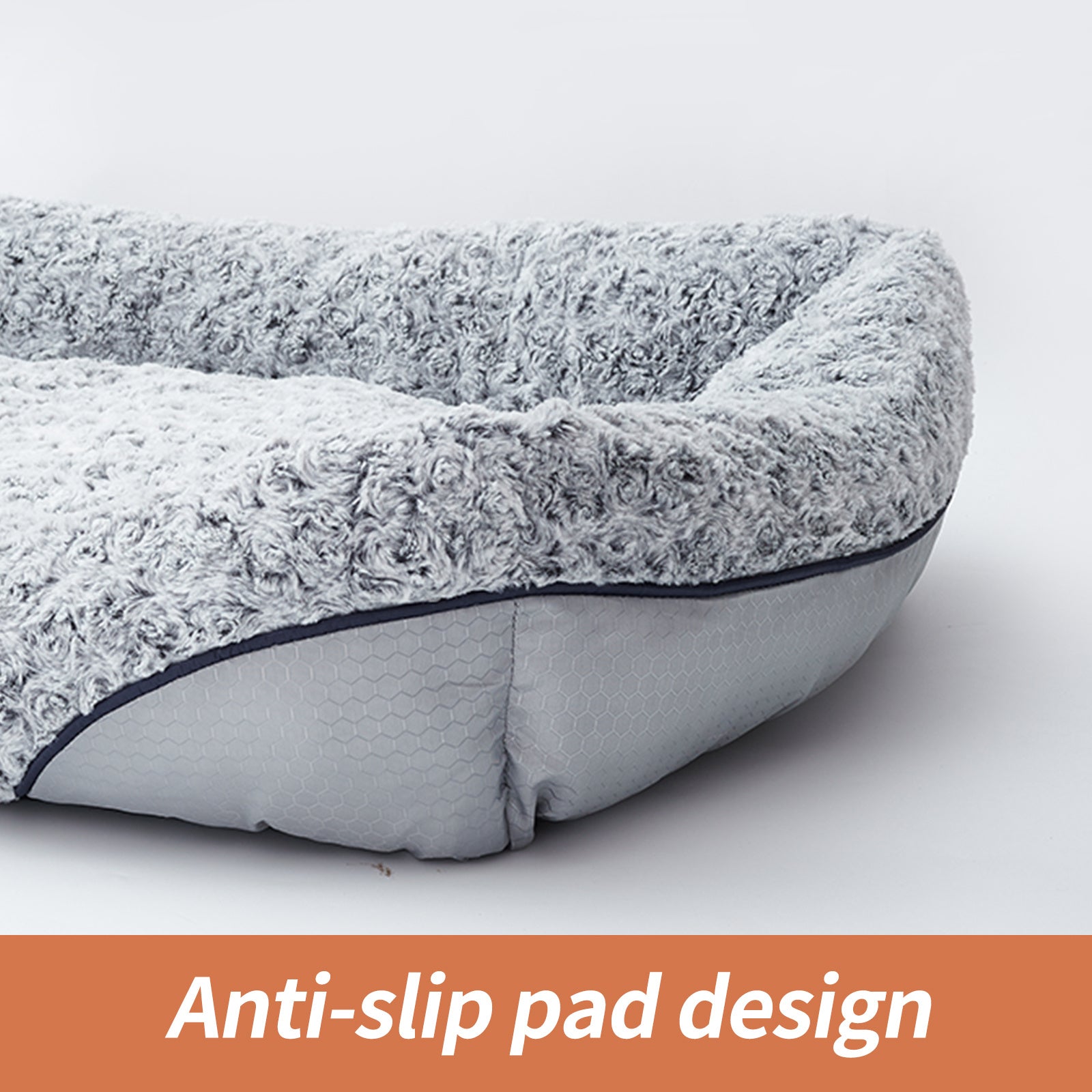 Swirl Rose Velvet Bed for Dog and Cat