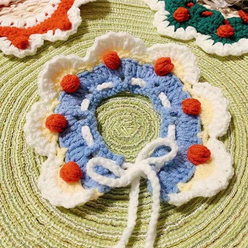 Cozy Knitted Pet Collar