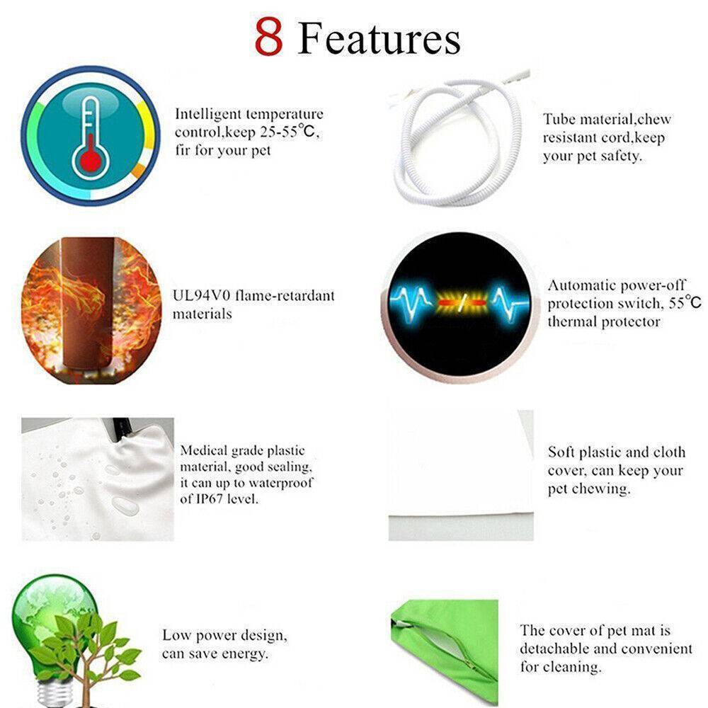 Electric Comfort Heating Mat for Pet - Fur Retreat